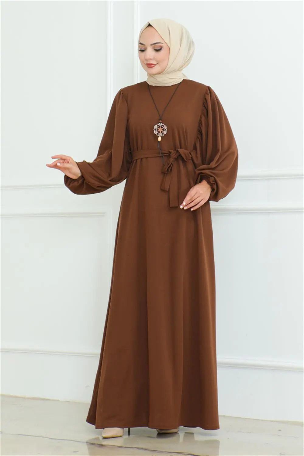 Liva Hijab Dress Belted-detail