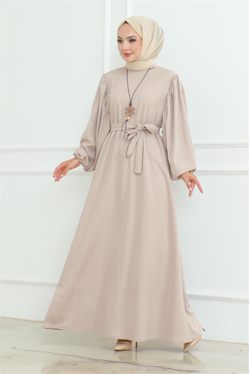 Liva Hijab Dress Belted