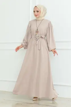 Liva Hijab Dress Belted