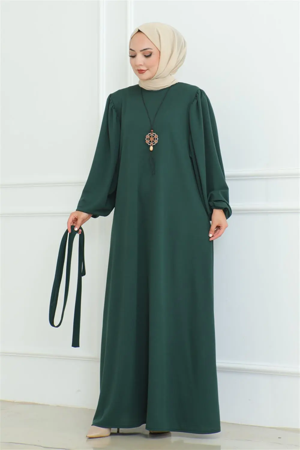 Liva Hijab Dress Belted-detail