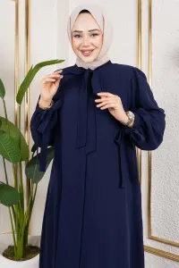 Laced Cuff Dress Abaya