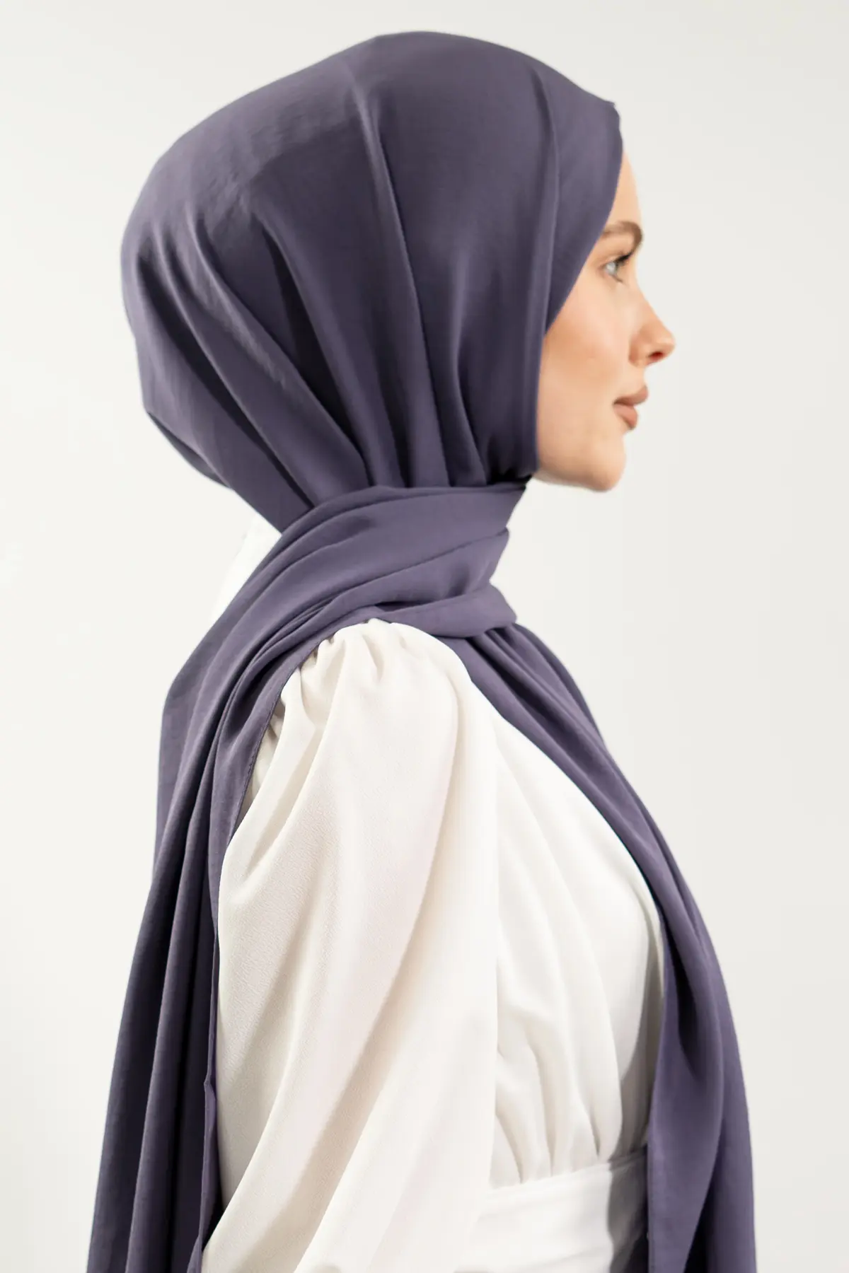 Medine Ipeği Gri Şal-detail