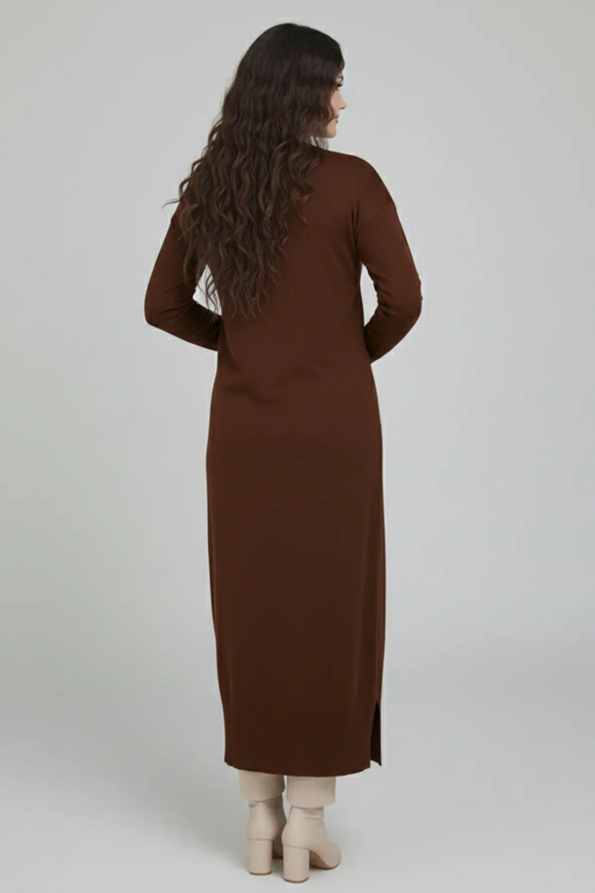 Mercerized Long Cardigan-detail