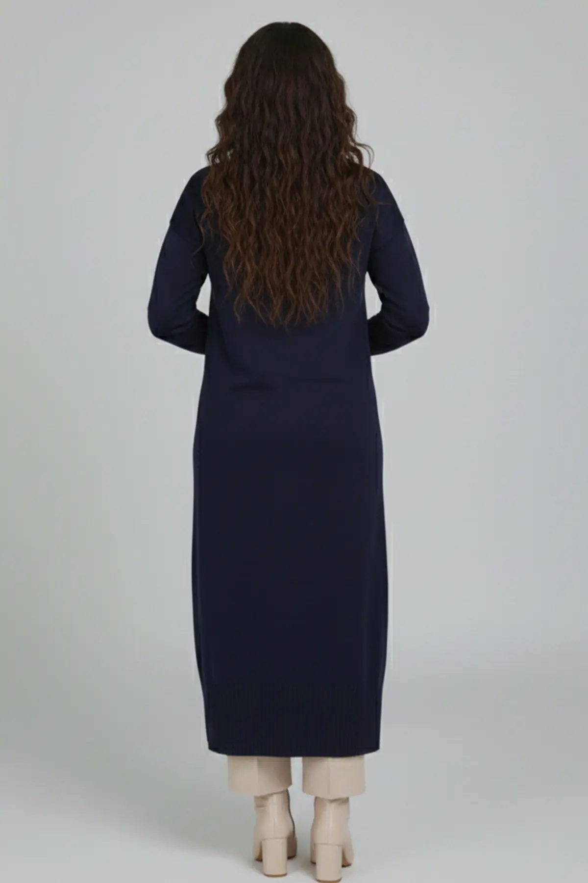 Mercerized Long Cardigan-detail