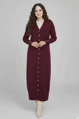 Mercerized Long Cardigan