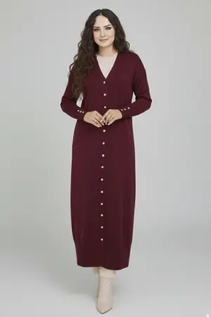 Mercerized Long Cardigan