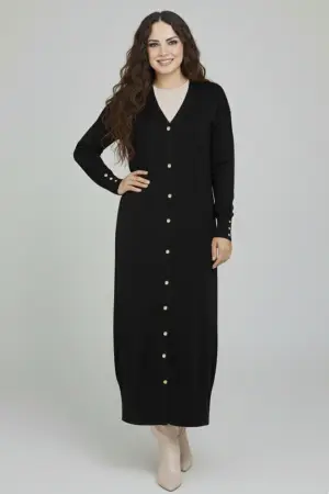 Mercerized Long Cardigan