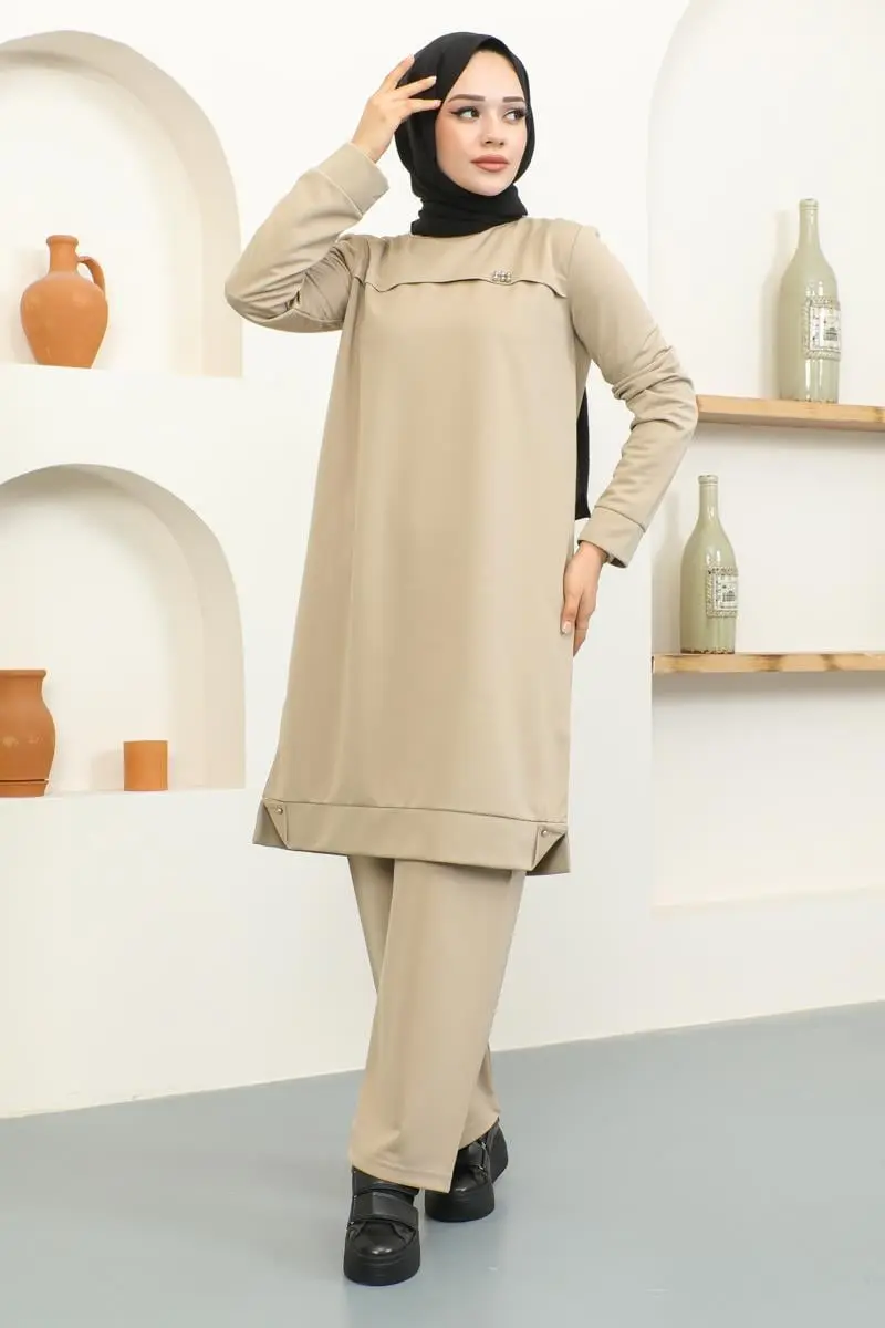 Metal Detaylı Spor Takım Vizon-detail