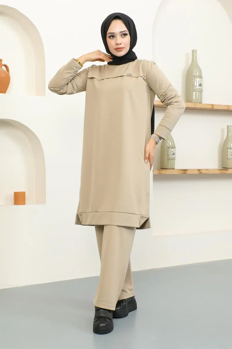 Metal Detaylı Spor Takım Vizon-detail