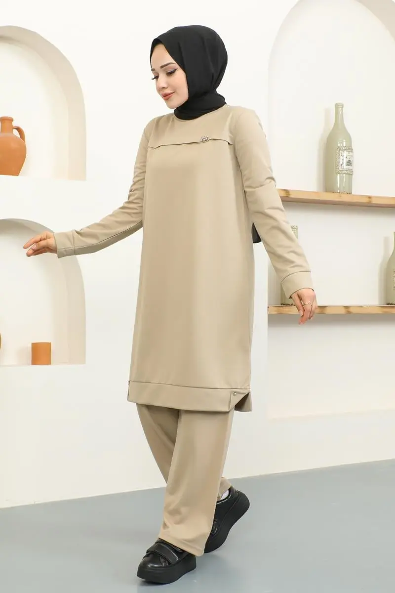 Metal Detaylı Spor Takım Vizon-detail