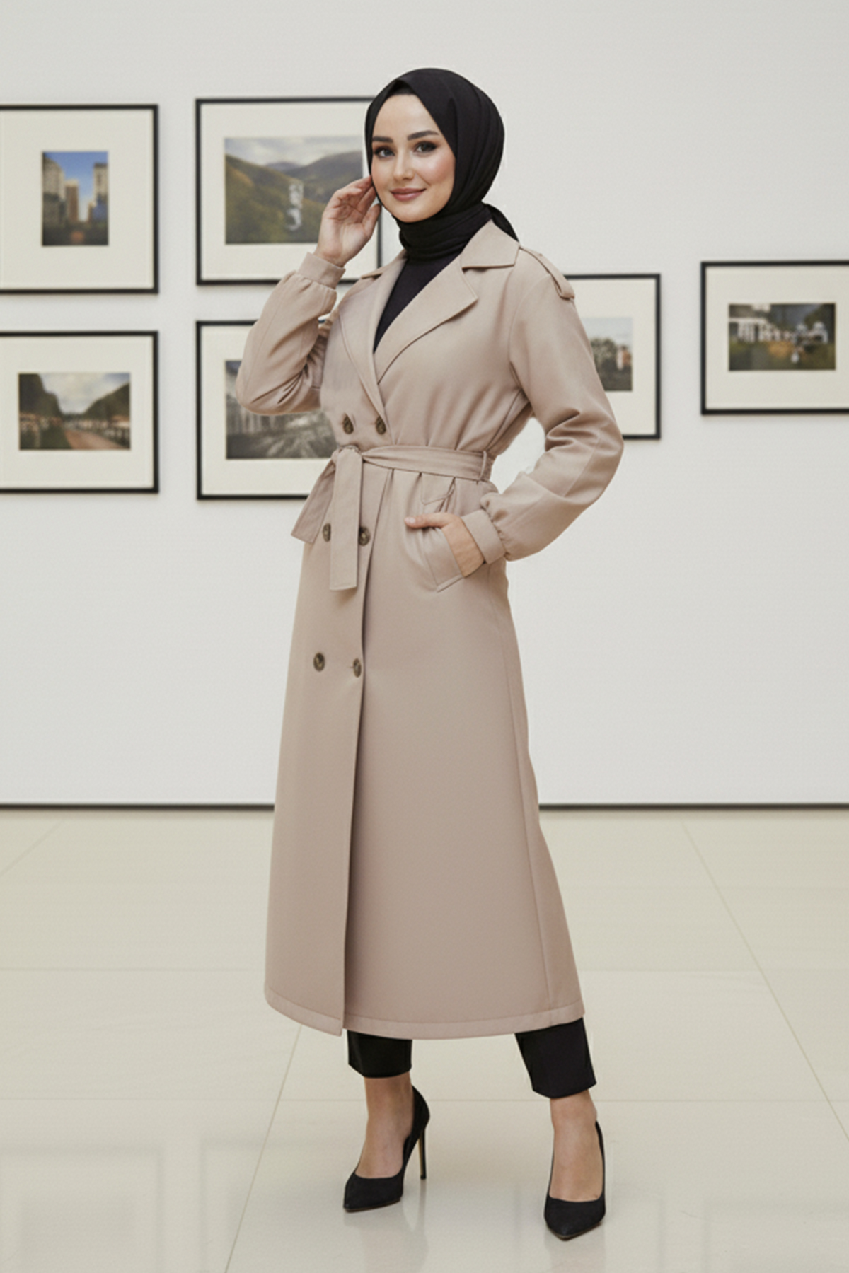 Seasonal Belted Trench Coat