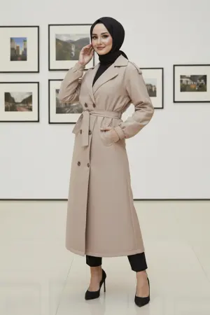 Seasonal Belted Trench Coat