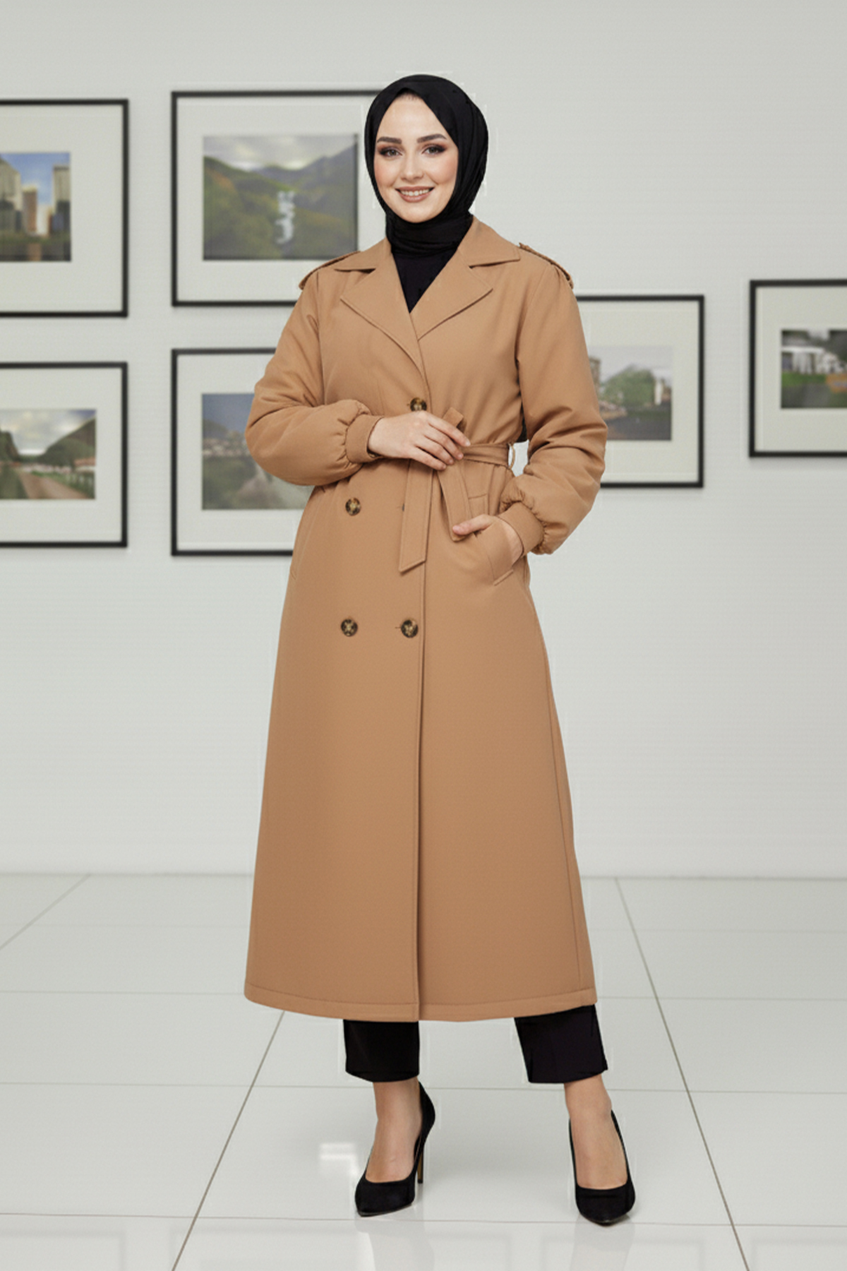 Seasonal Belted Trench Coat