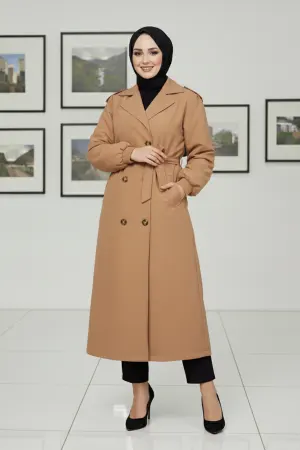 Seasonal Belted Trench Coat