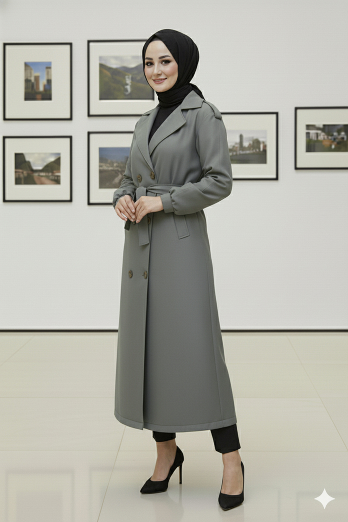 Seasonal Belted Trench Coat
