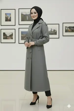 Seasonal Belted Trench Coat