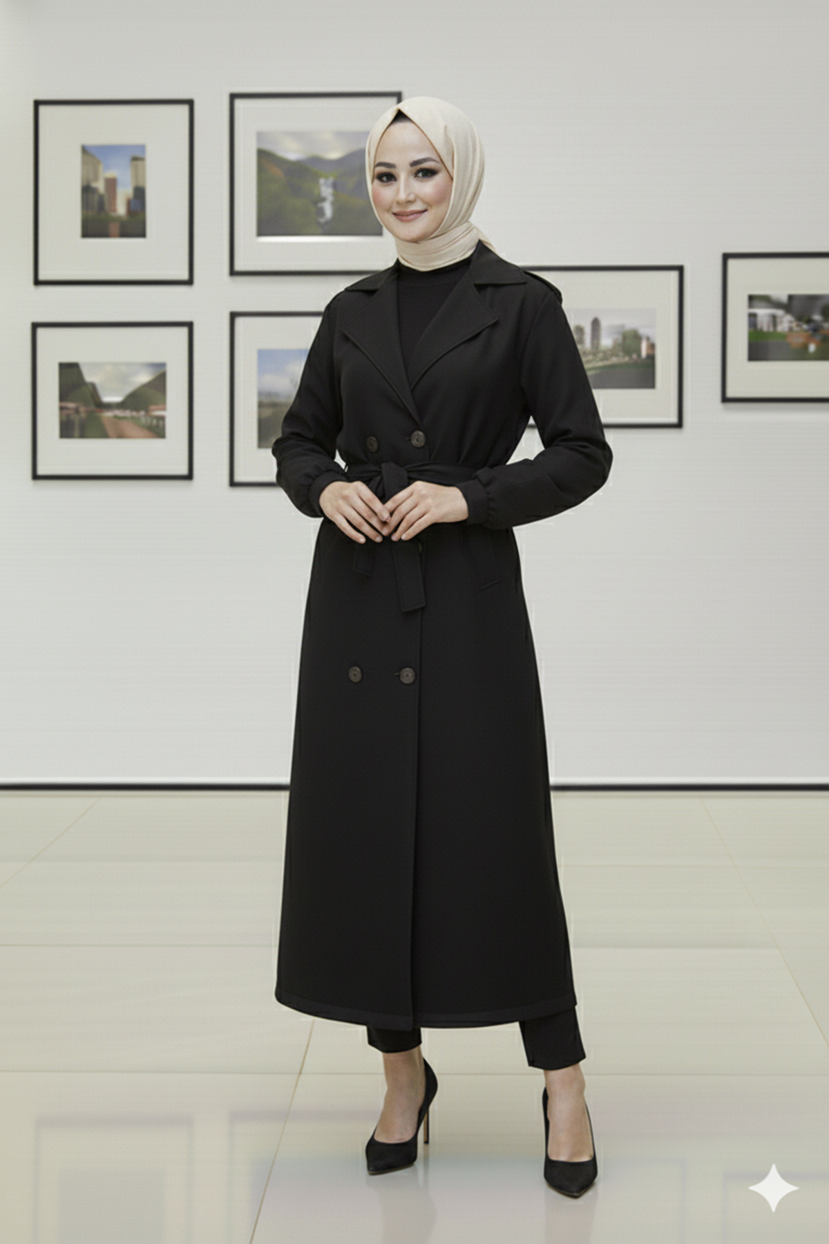 Mevsimlik Kuşaklı Trençkot