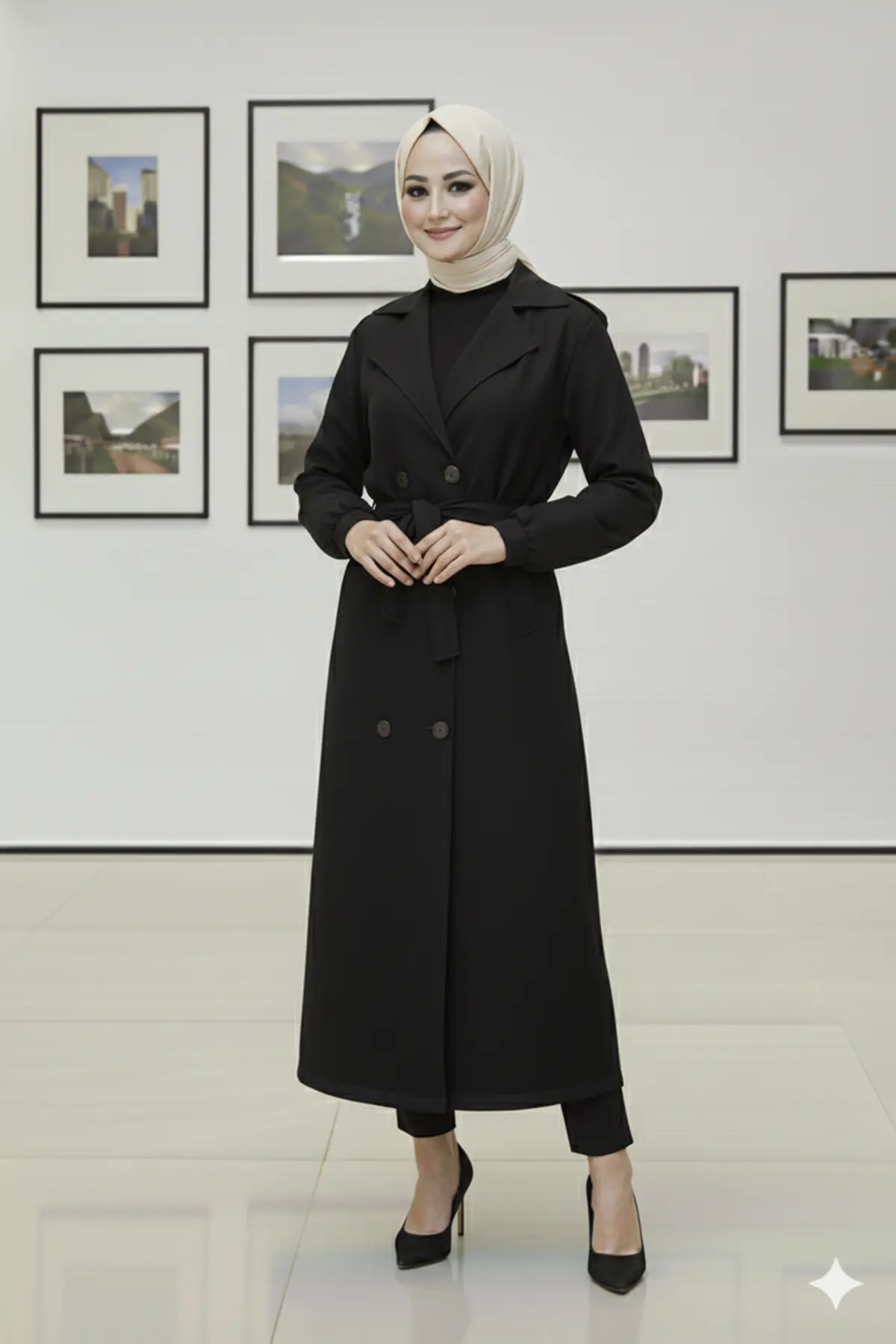 Mevsimlik Kuşaklı Trençkot