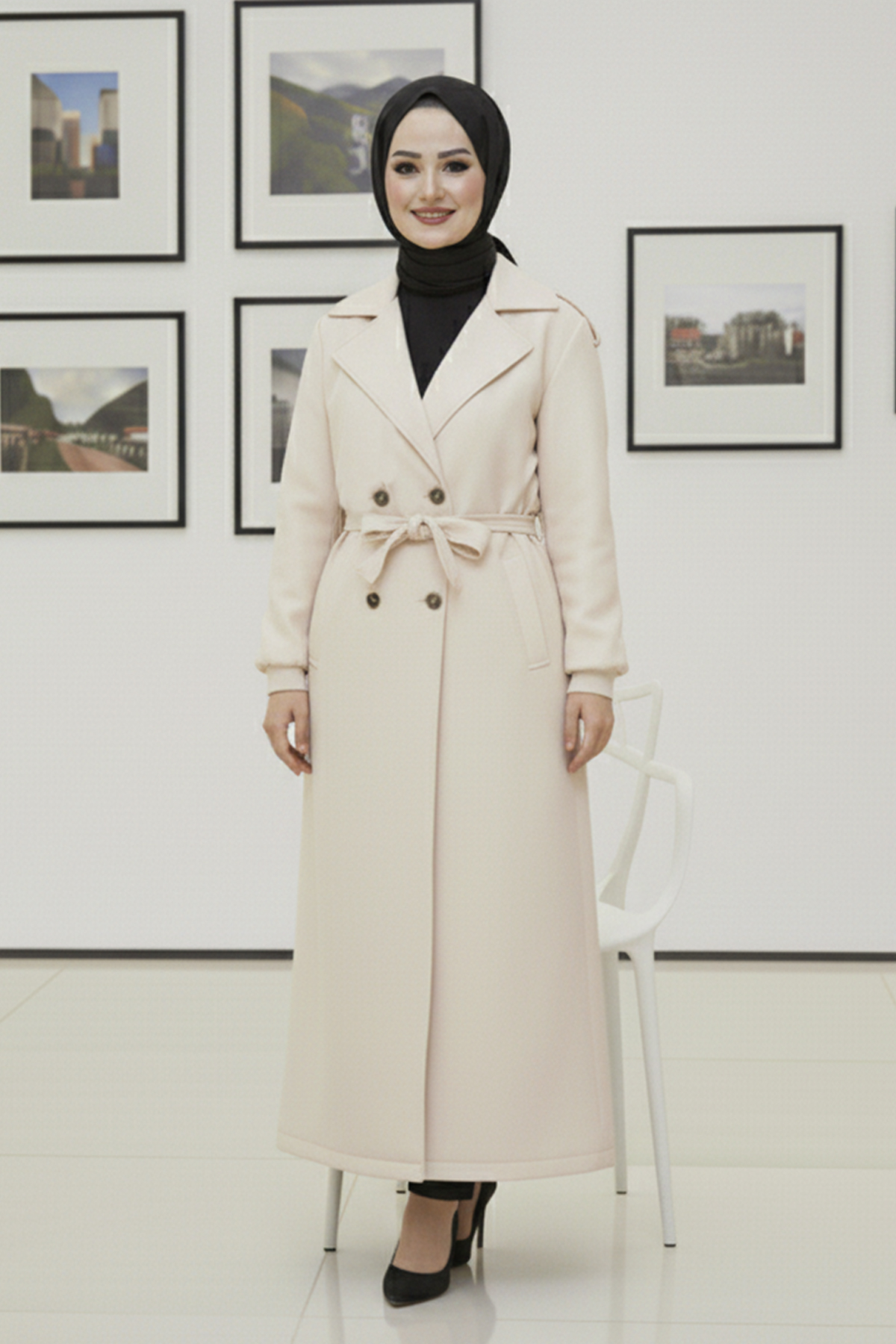 Seasonal Belted Trench Coat