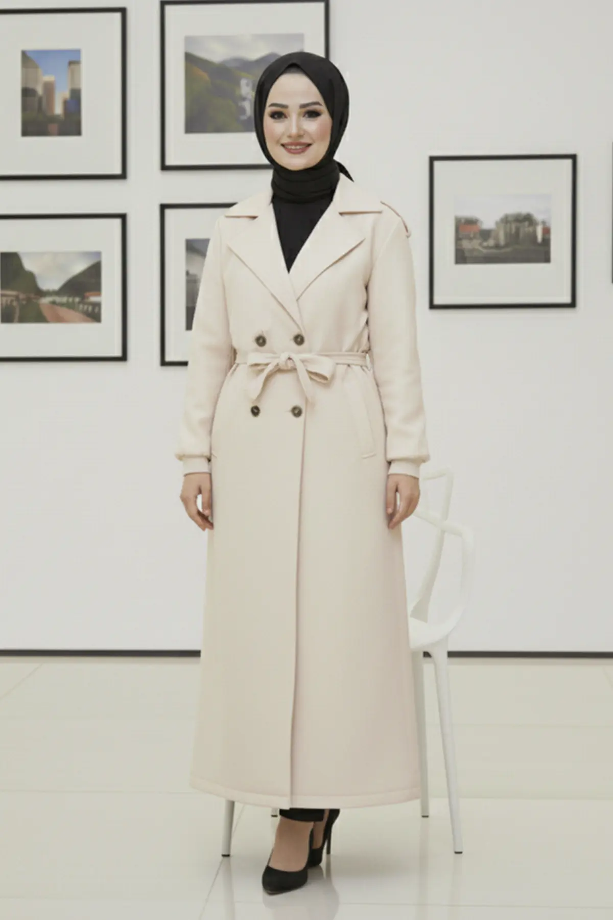 Mevsimlik Kuşaklı Trençkot