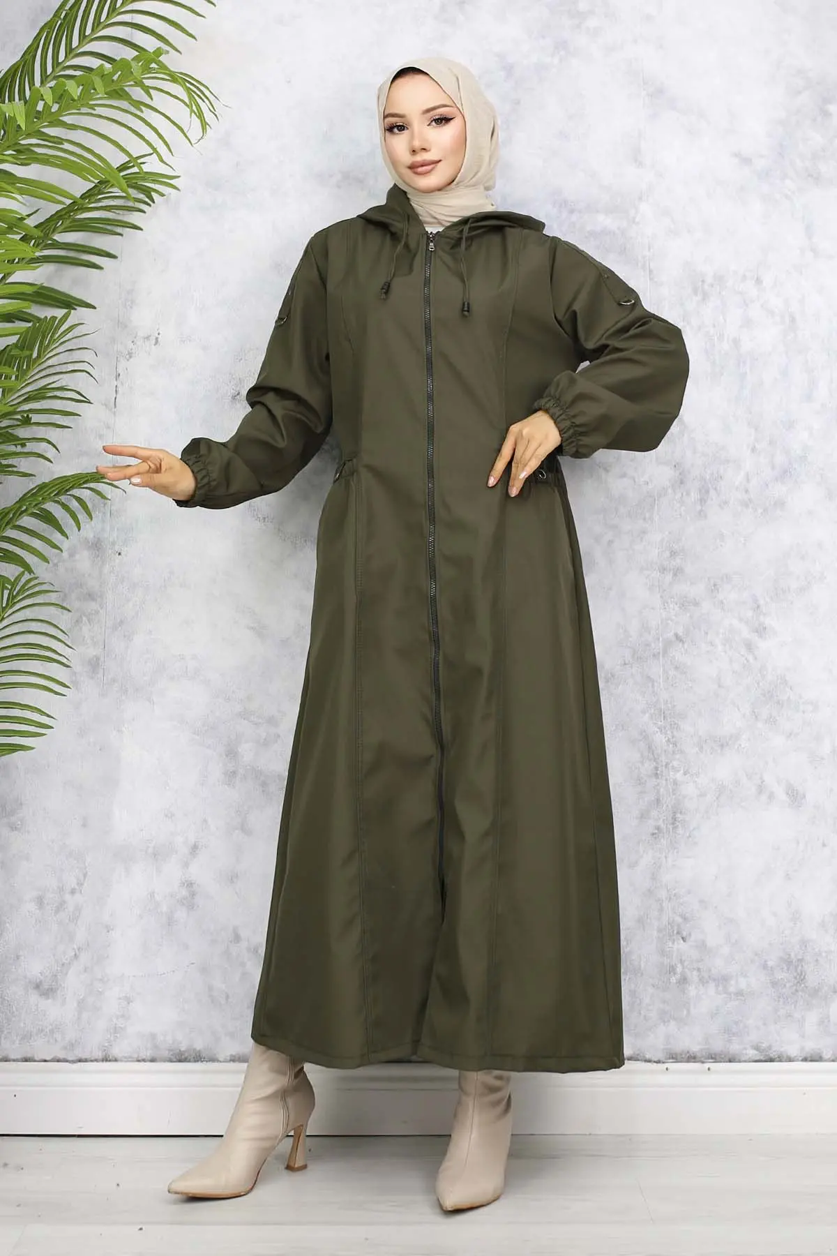 Mevsimlik Trençkot Haki 1305-detail