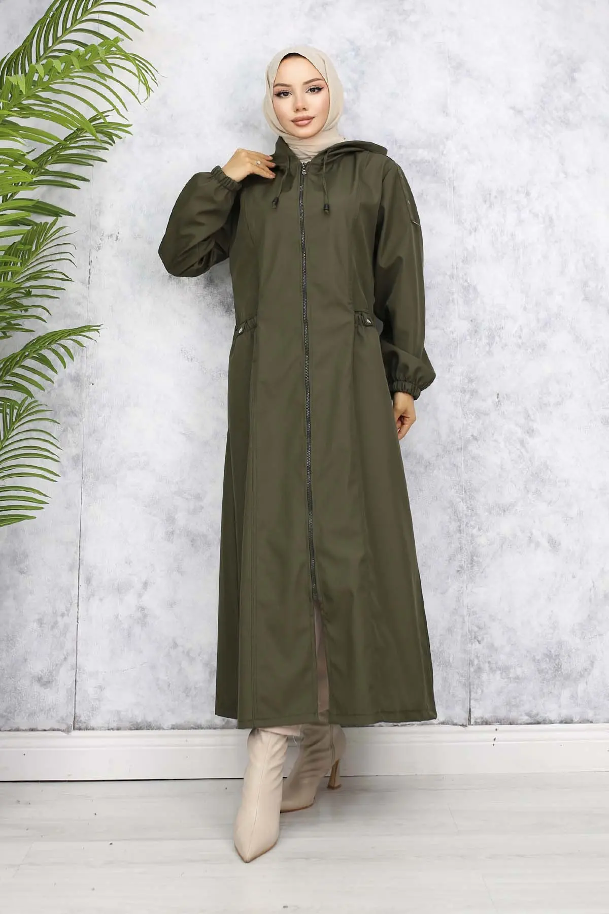 Mevsimlik Trençkot Haki 1305-detail
