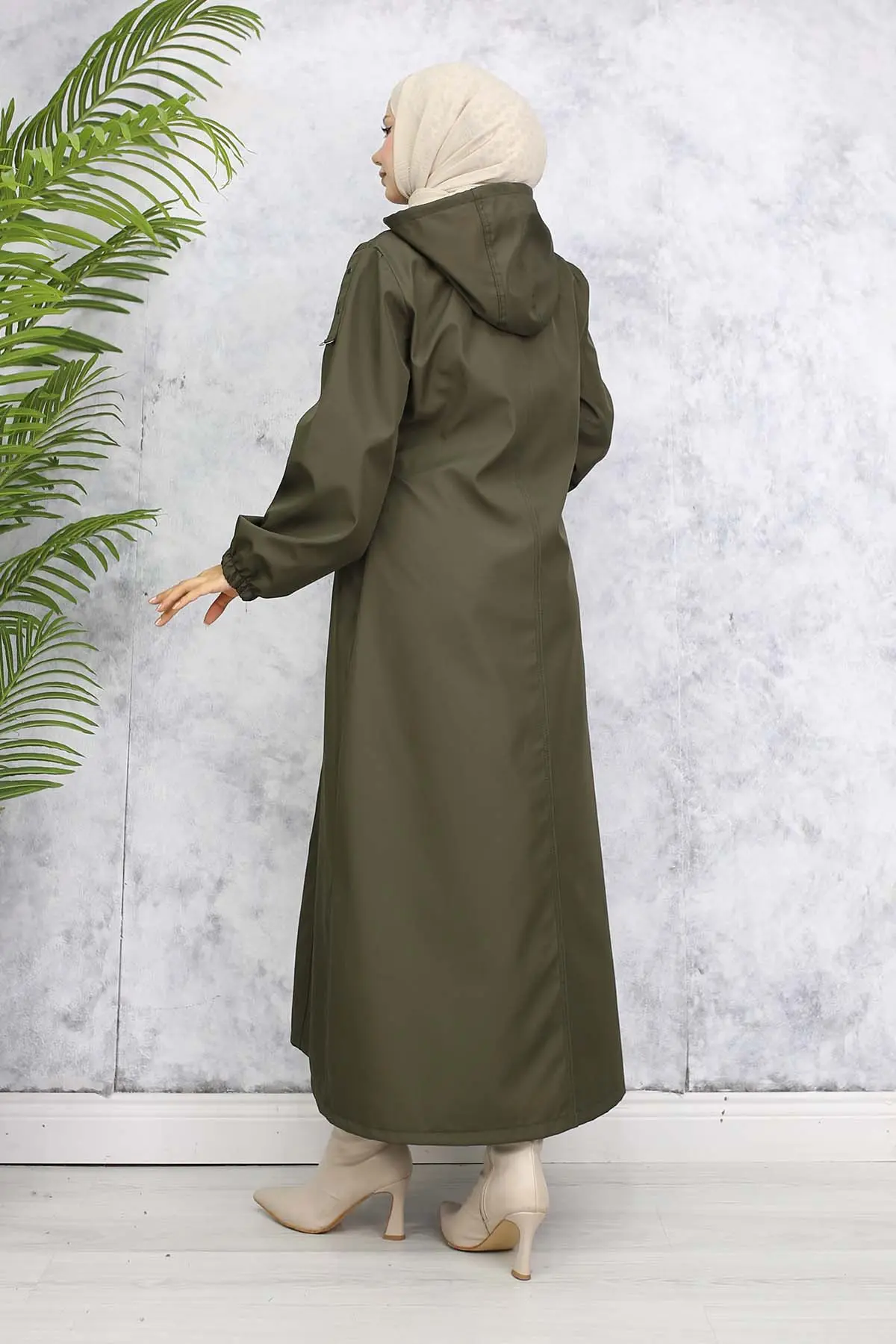 Mevsimlik Trençkot Haki 1305-detail