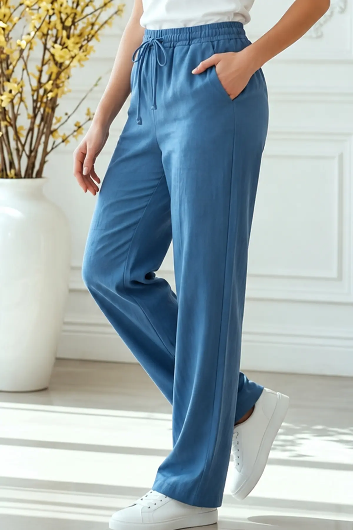Modal Beli Lastikli Pantolon-detail