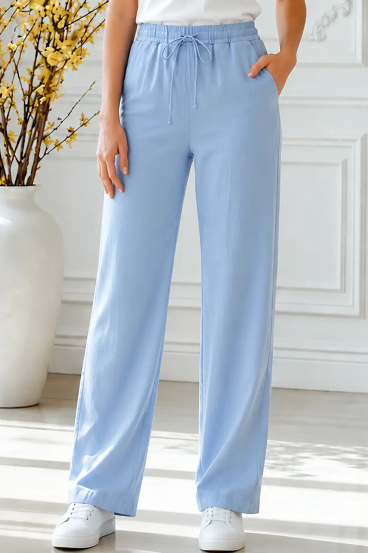 Modal Beli Lastikli Pantolon-detail