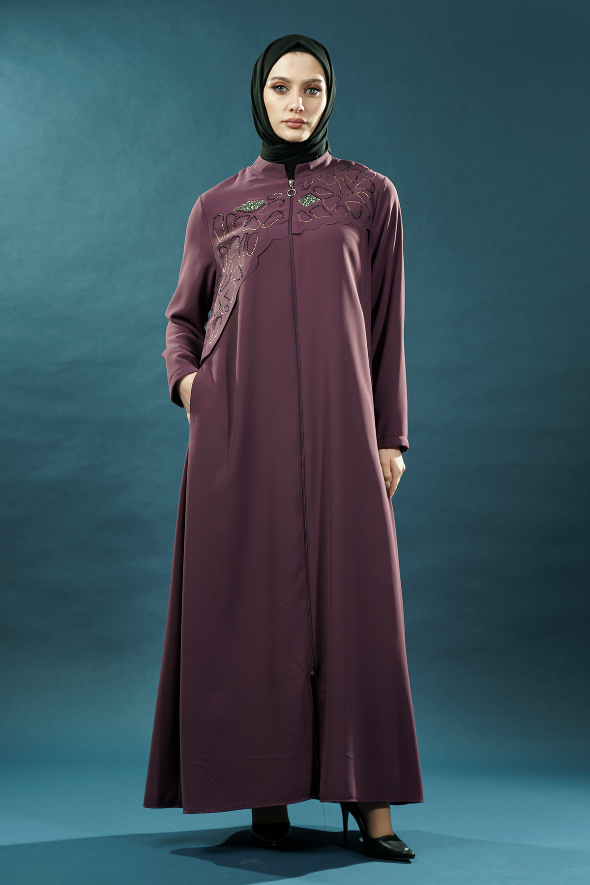 New Purple Abaya