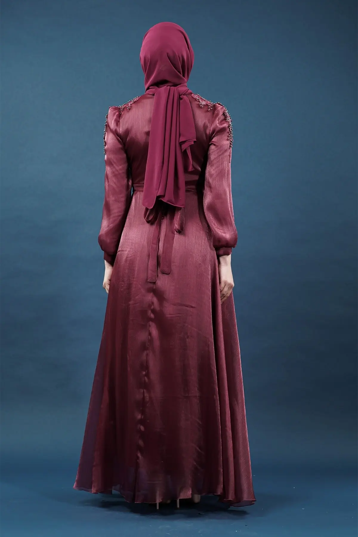 Mürdüm Özel Gün Tesettür Abiye-detail