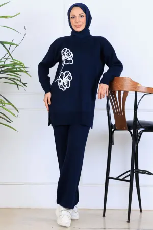 Nakış İşleme Detaylı Triko Takım