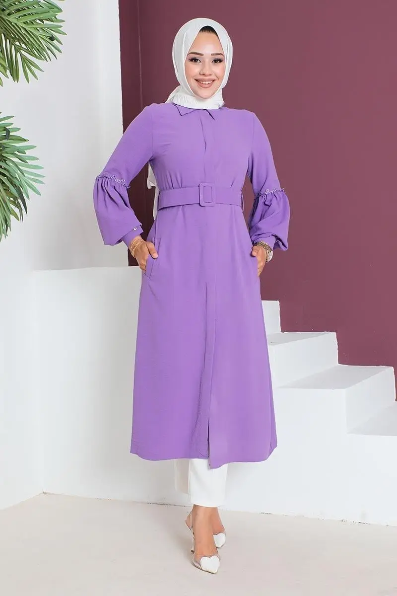 Embroidered Hijab Tunic-detail