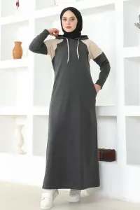 Shoulder Detailed Hijab Dress