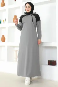 Shoulder Detailed Hijab Dress