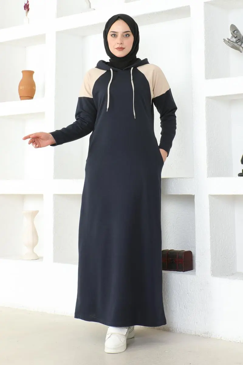 Shoulder Detailed Hijab Dress