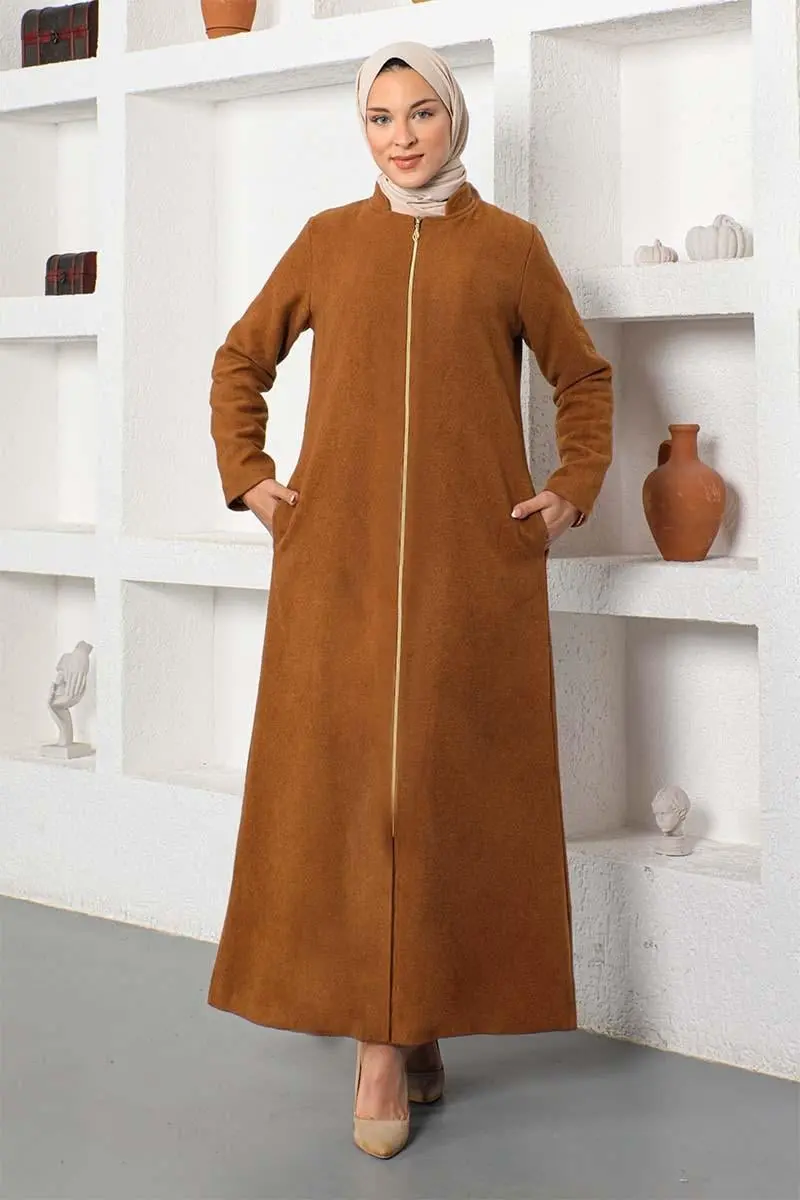 Front Zippered Cashmere Waistcoat-detail