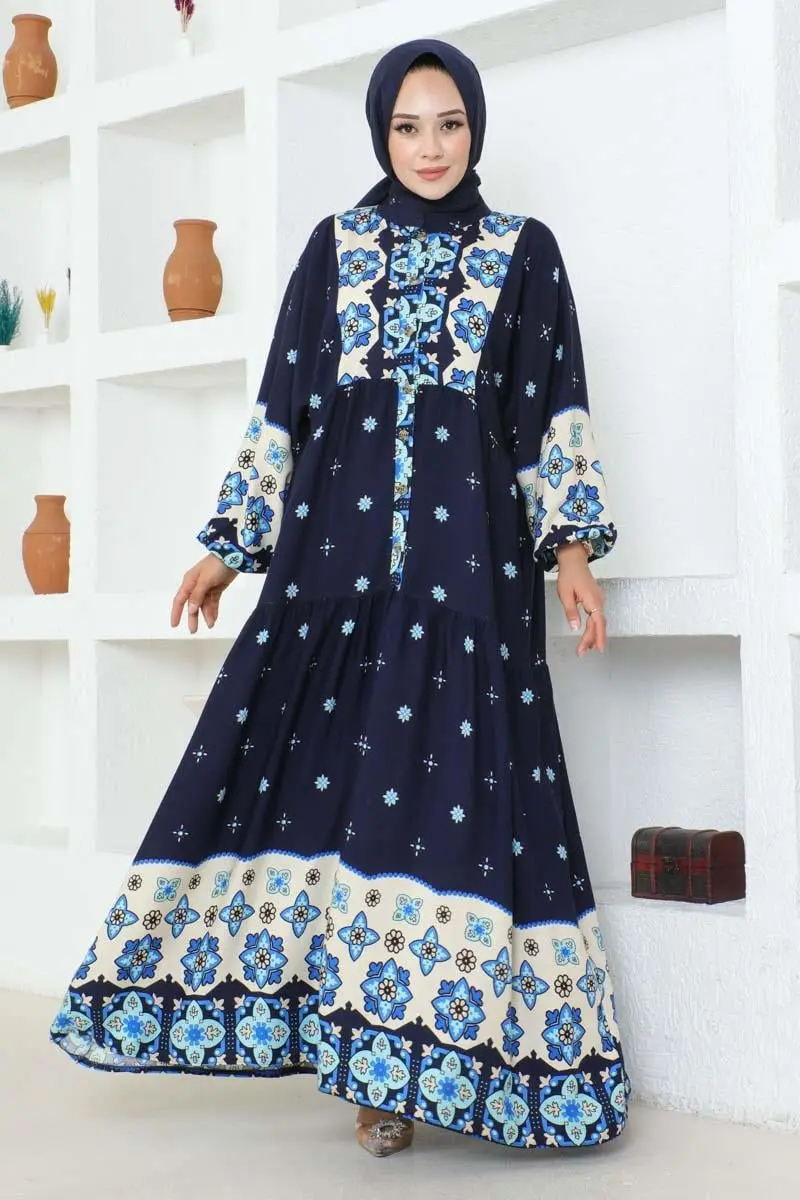 Authentic Patterned Viscose Dress