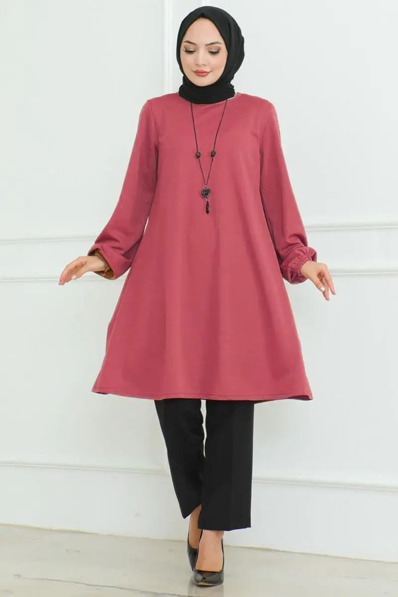 Oversize Tunik Gül Kurusu-detail