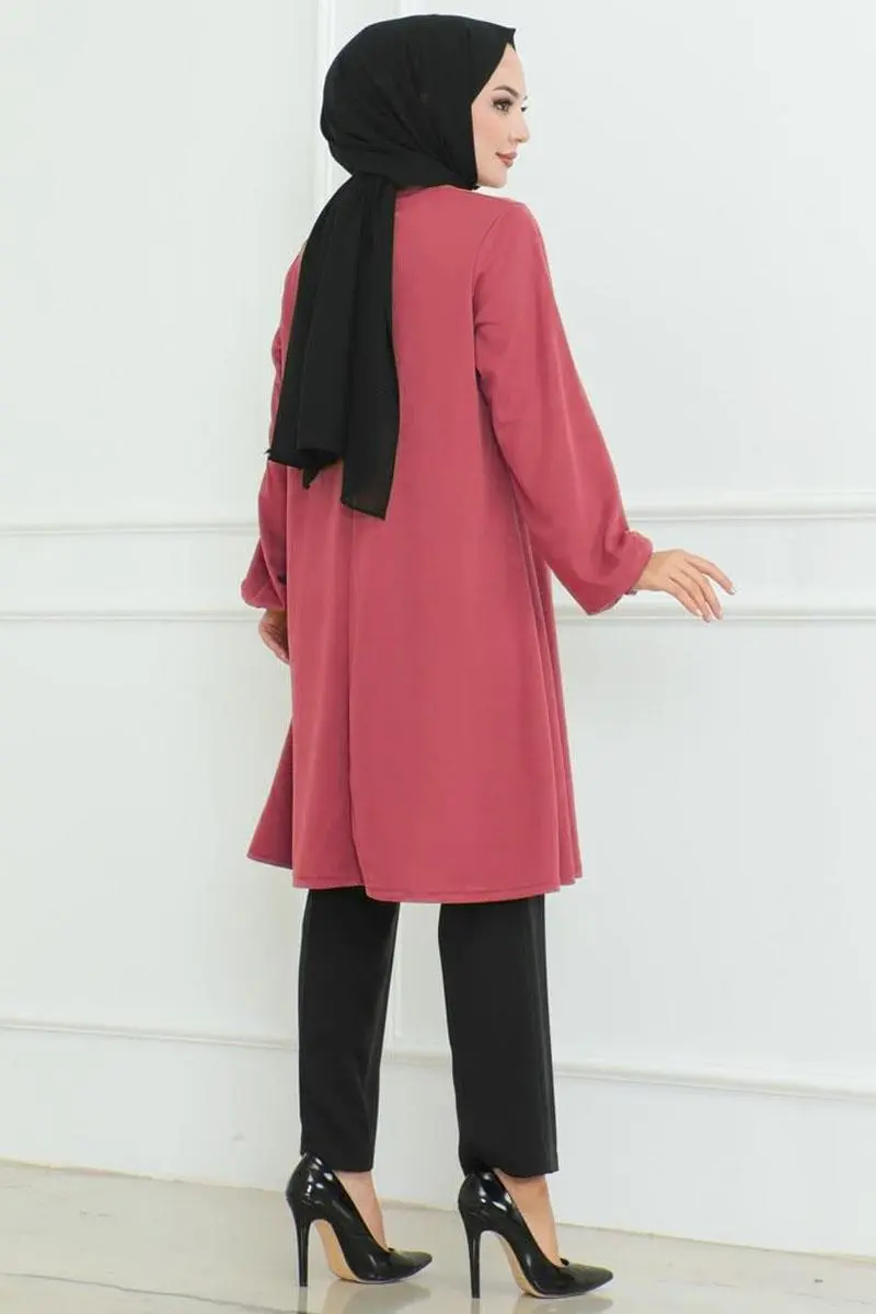 Oversize Tunik Gül Kurusu-detail