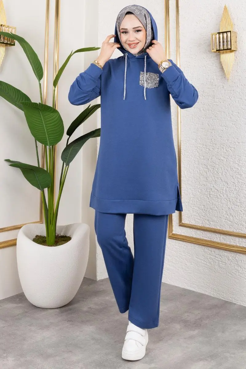 Glitter Detailed Sport Suit-detail