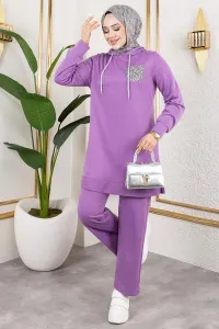 Glitter Detailed Sport Suit