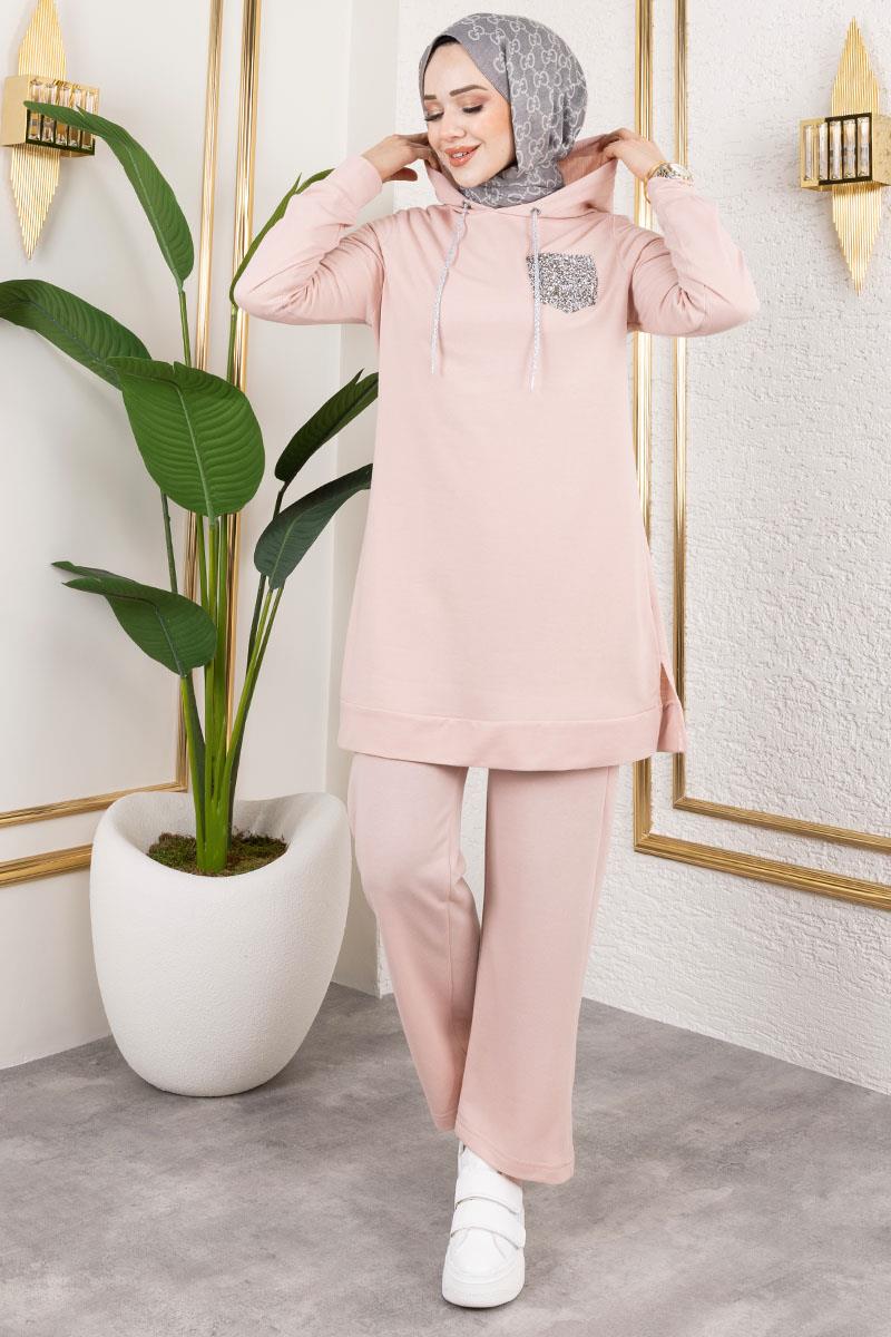 Glitter Detailed Sport Suit