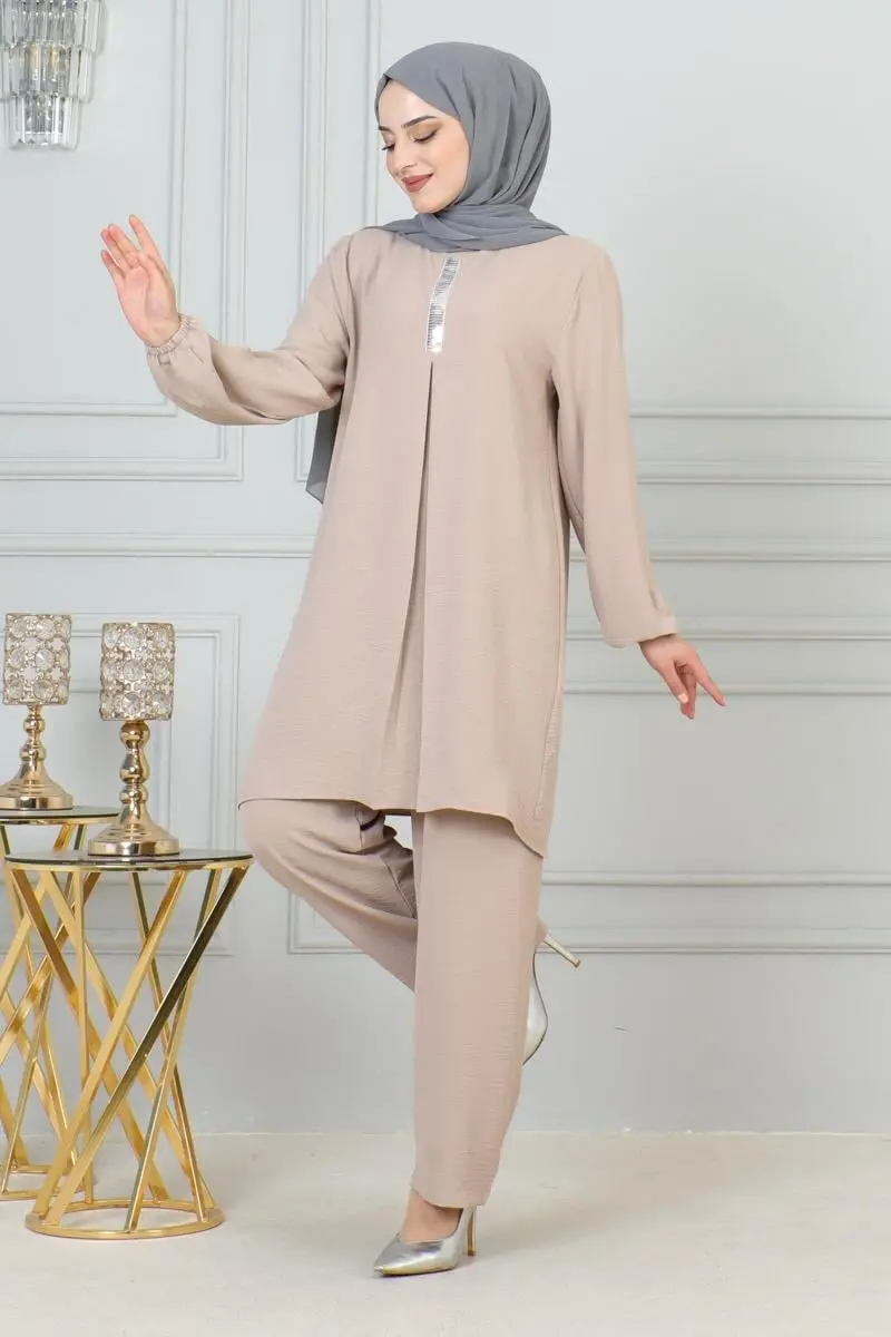 Sequin Detailed Hijab Suit