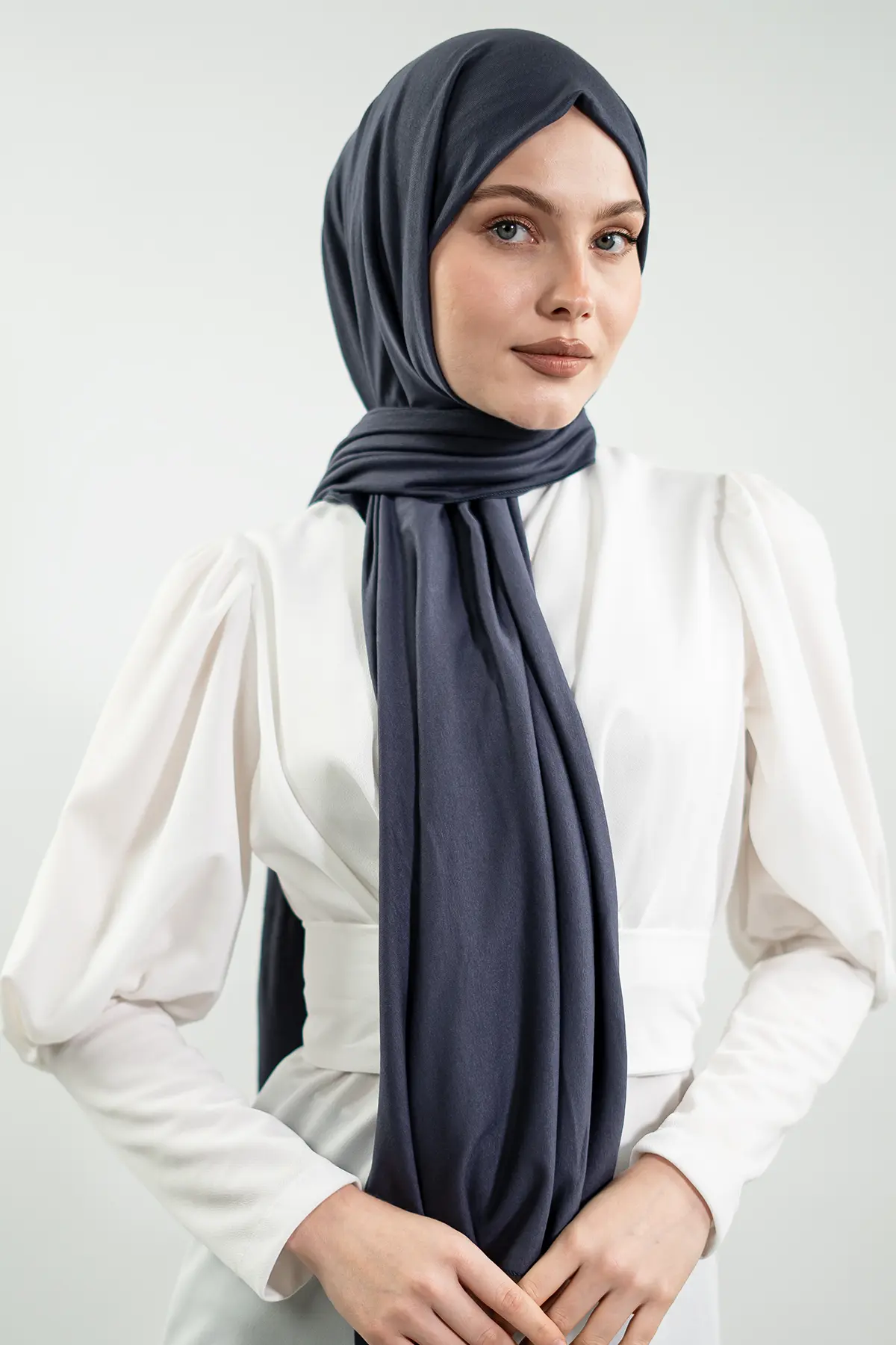 Penye Antrasit Şal-detail