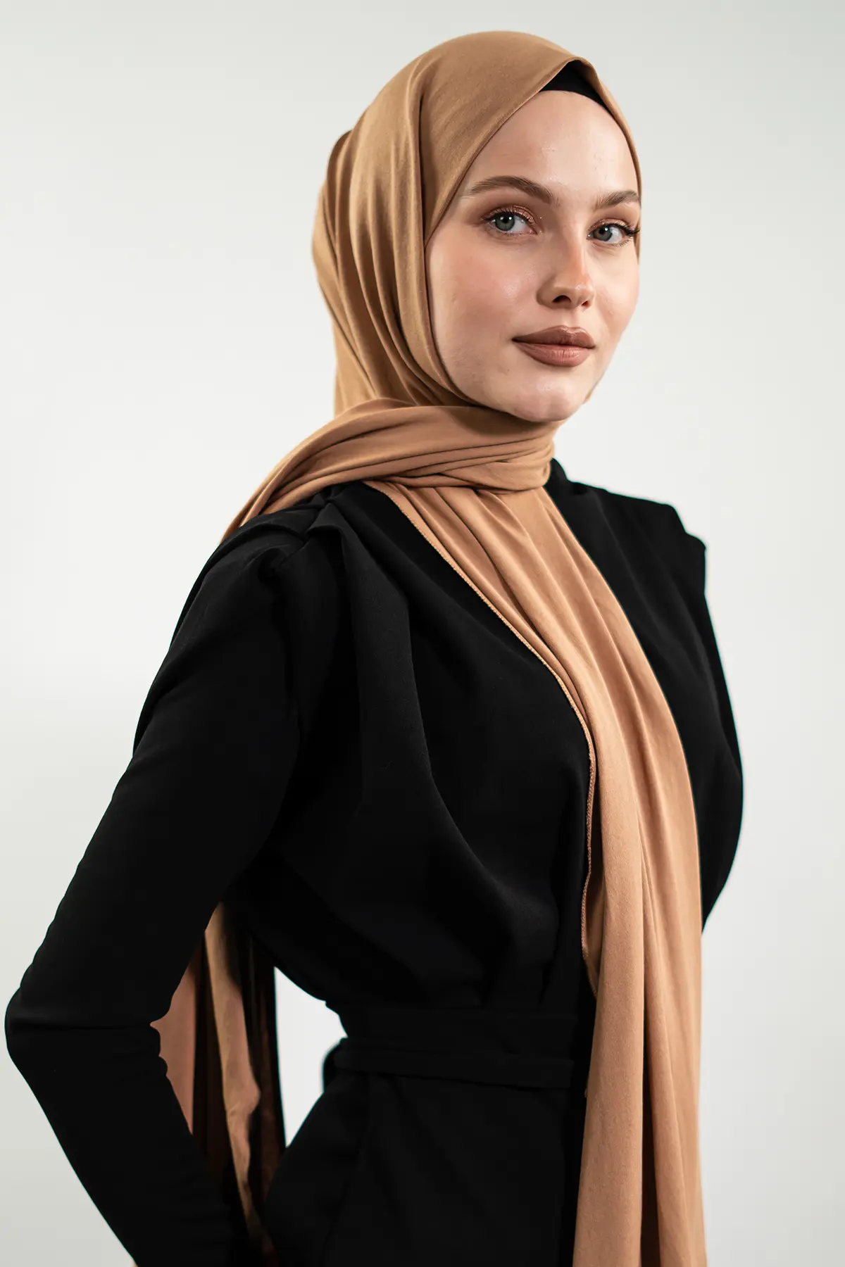 Penye Camel Şal-detail