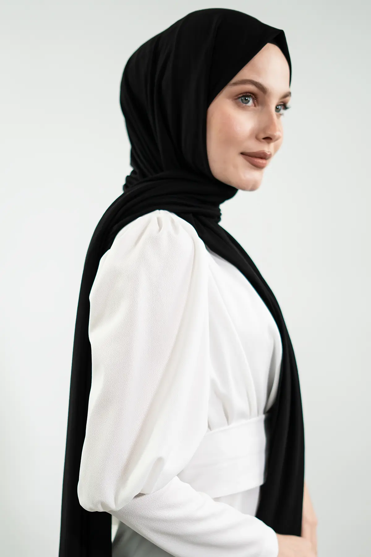 Penye Siyah Şal-detail