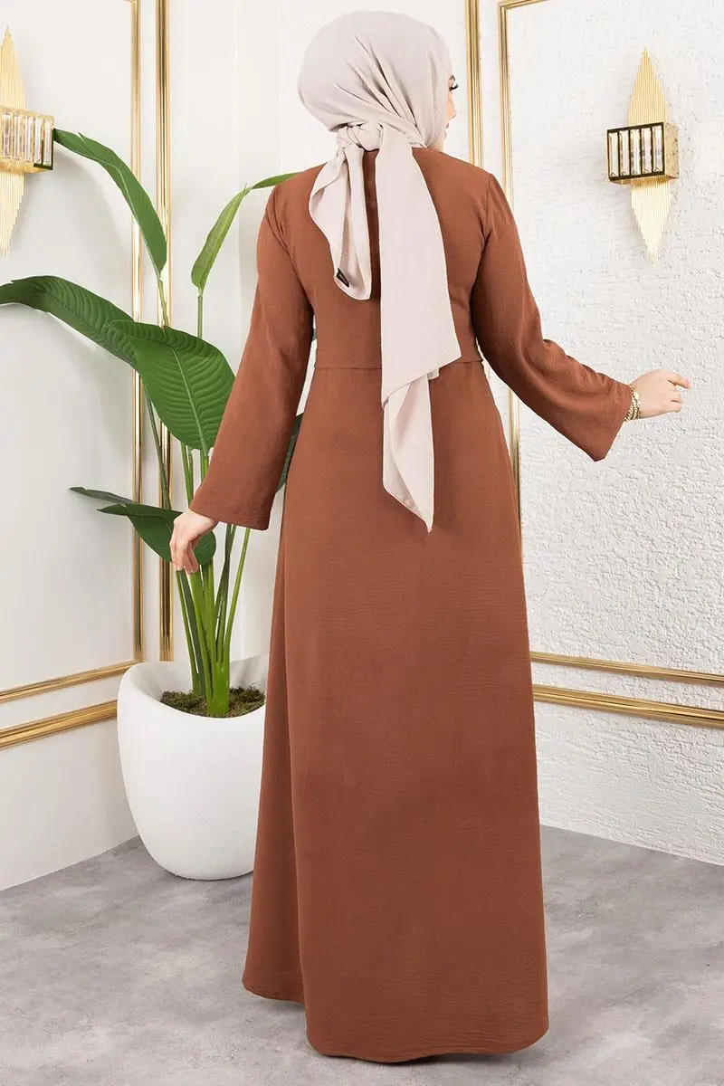 Pileli Aerobin Ferace Kahverengi-detail