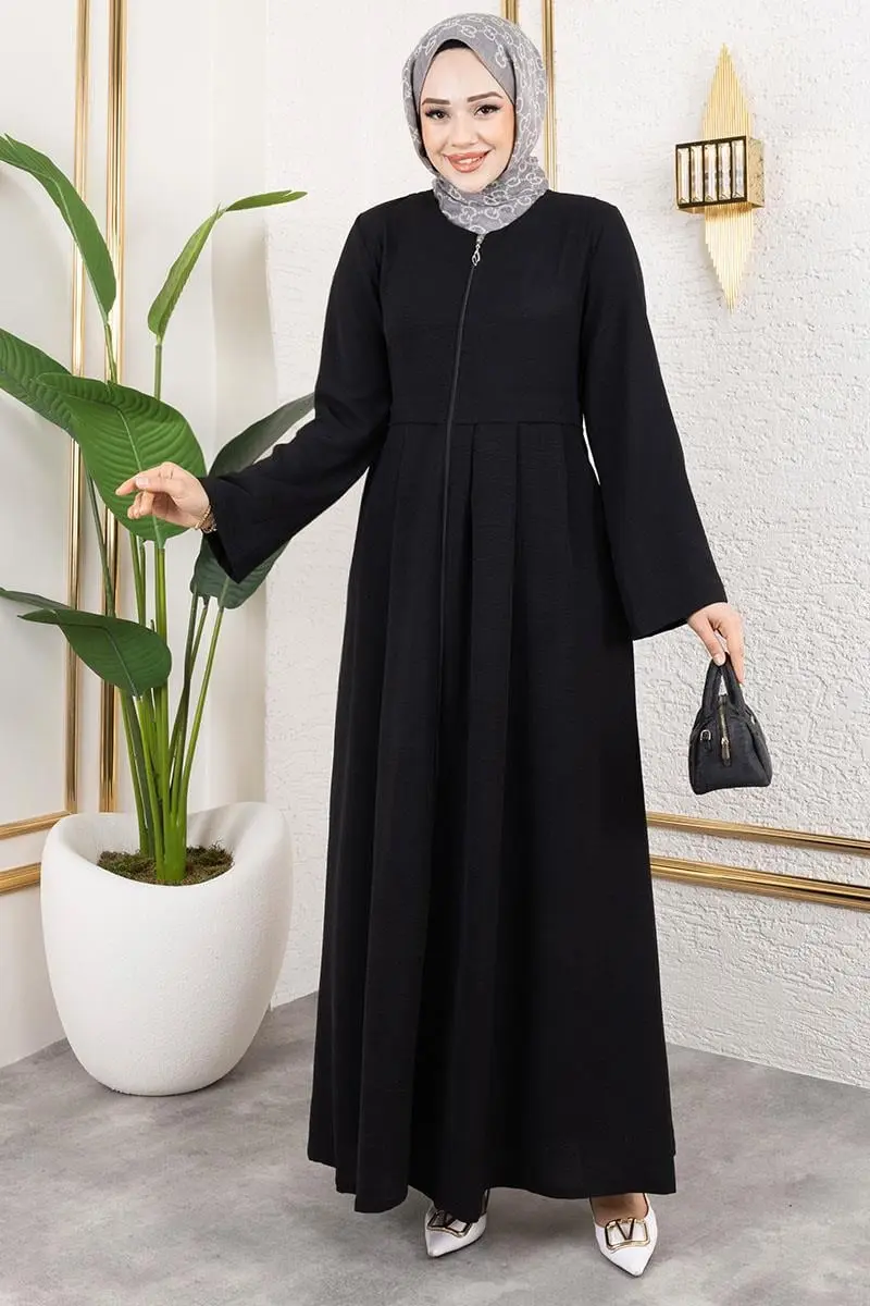 Pleated Aerobin Abaya-detail