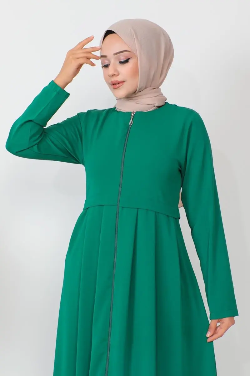 Pleated Aerobin Abaya-detail